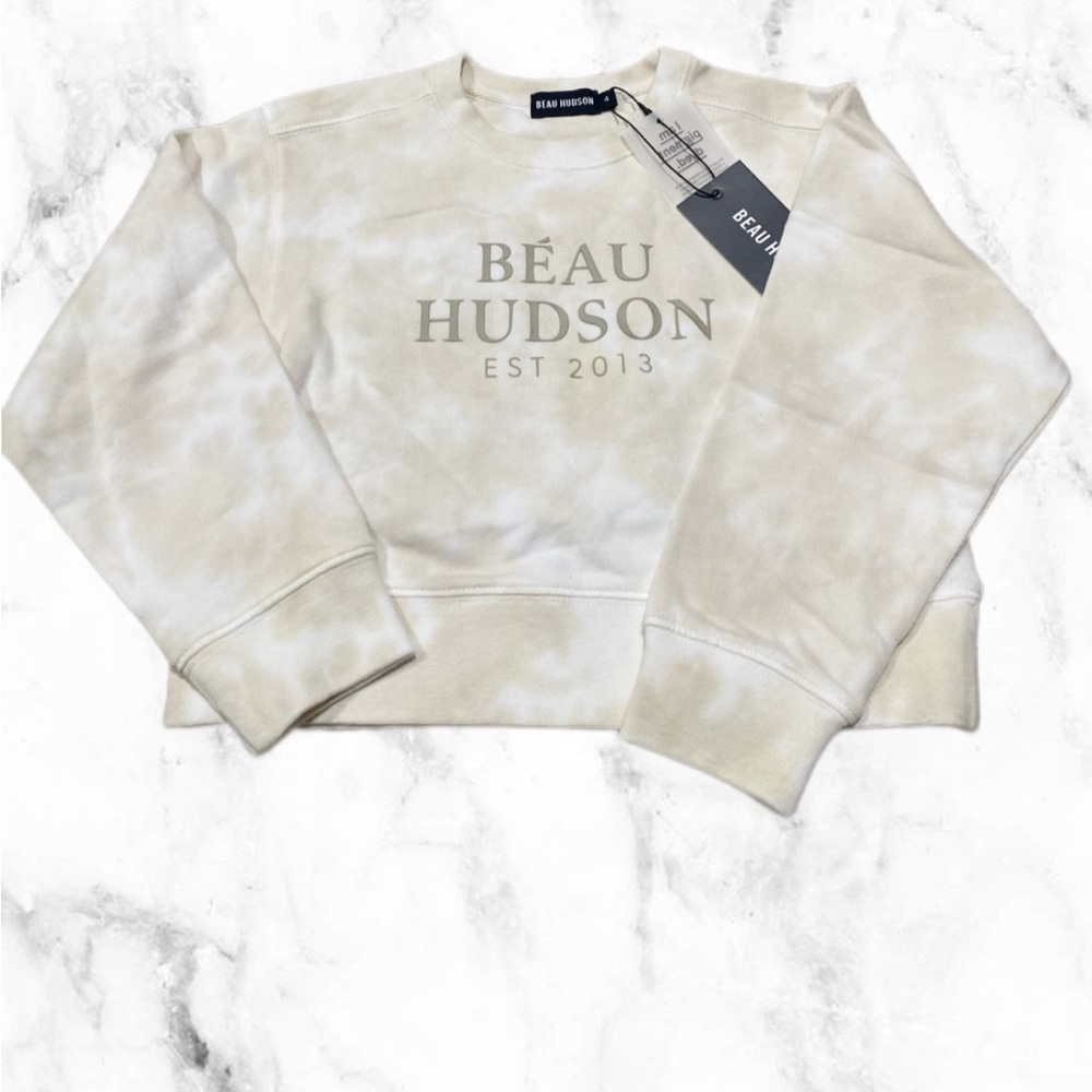 Beau Hudson CLOUDY OATMEAL CROP SWEATER multiple size 2 & 4
